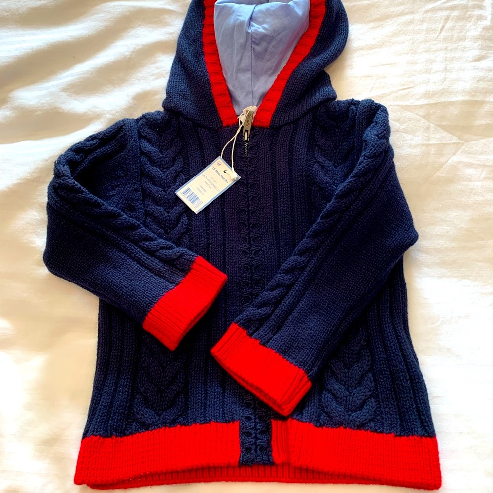 Jacadi kids zip-up hoody sweater